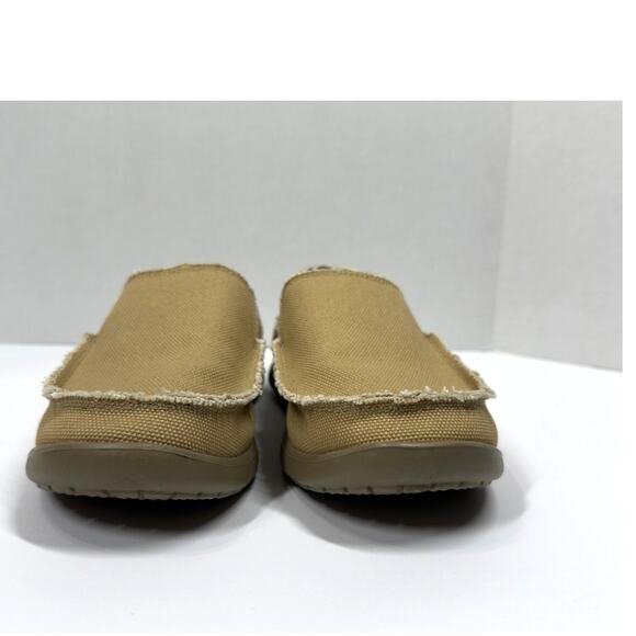 Crocs Santa Cruz Slip on Shoes Tan/Khaki Preppy Casual Outdoors Mens Size 8 - Picture 7 of 9